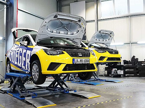 Flottenbeschriftung und Car Wrapping VW Up's für Heinrich Krieger