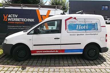 Fahrzeugfolierung Hoti, Weinstadt bei Stuttgart, VW Caddy mit Fenster