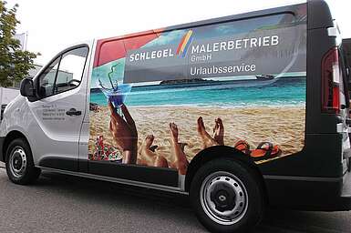 Fahrzeugfolierung Schlegel Malerbetrieb, Kernen, Renault Trafic Kasten