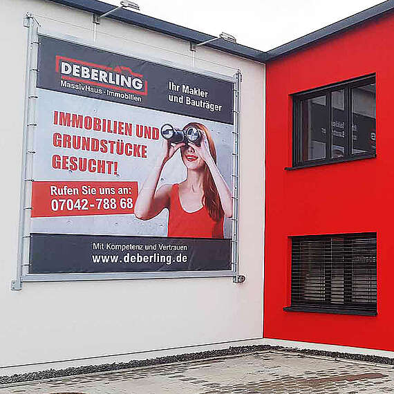 Liftbanner für Deberling Massivhaus Eberdingen