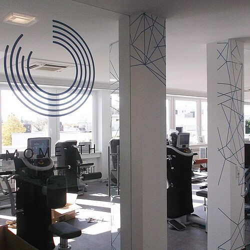 Glasdekor Designfolierung Innenraum