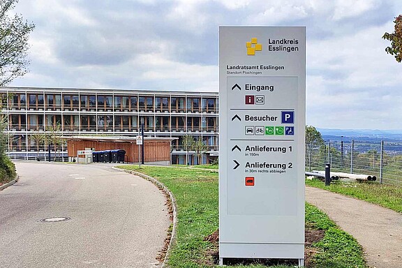 Leitsystem Landratsamt Esslingen
