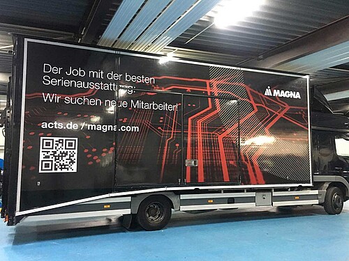 Fahrzeugbeschriftung Lastkraftwagen für Magna International