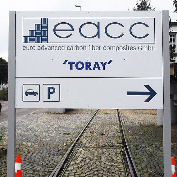 Wegeleitsystem: EACC, Toray, Esslingen
