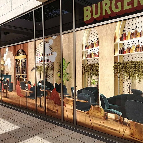 Design Beschriftung Marstall Center Ludwigsburg