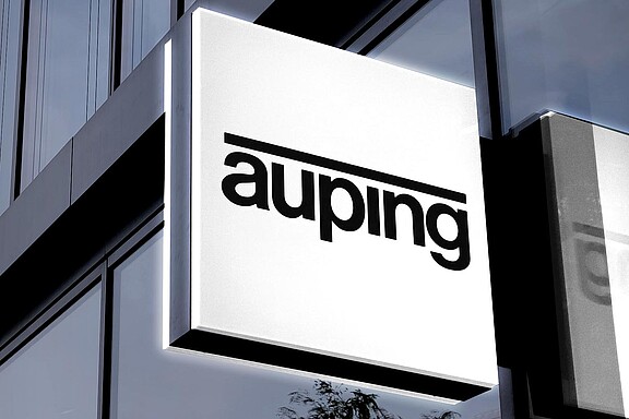 Ausleger Lichtwerbung Auping