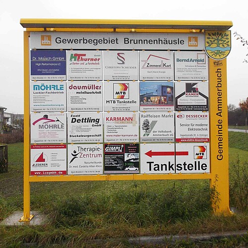 Leitsystem Gewerbegebiet Ammerbuch