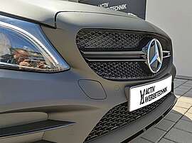 Car Wrapping Mercedes C43 Detaill Front