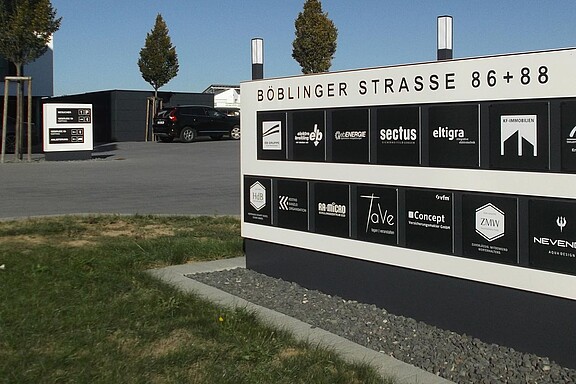 Werbepylon Elektro-Breitling GmbH Holzgerlingen