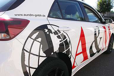 Fahrzeugbeschriftung A&M, Kernen bei Stuttgart, Kia Optima Sportswagon