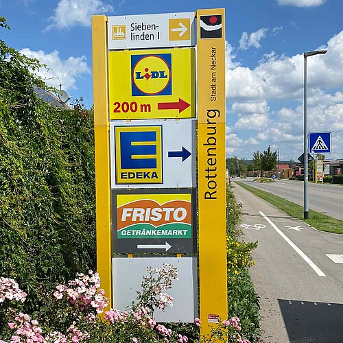 Leitsystem Siebenlinden